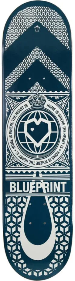 Home Heart Skateboard Deck -Enuff Shop blueprint home heart skateboard deck ju