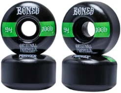 Bones 100's V4 Wide Skateboard Wheels 4-Pack