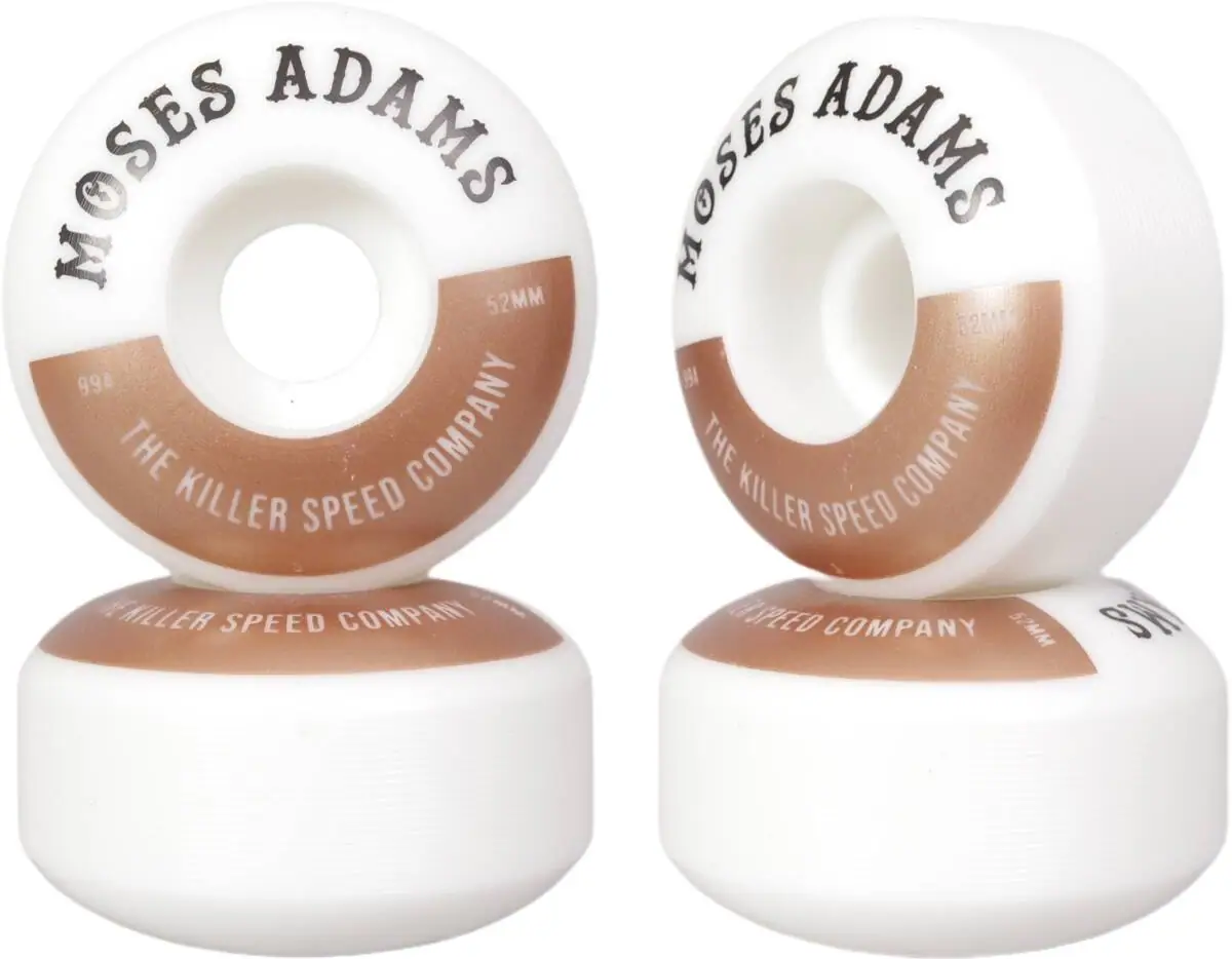 Moses Adams 99A Pro Skateboard Wheels 4-Pack 4 Moses Adams 99A Pro Skateboard Wheels 4-Pack - Image 2