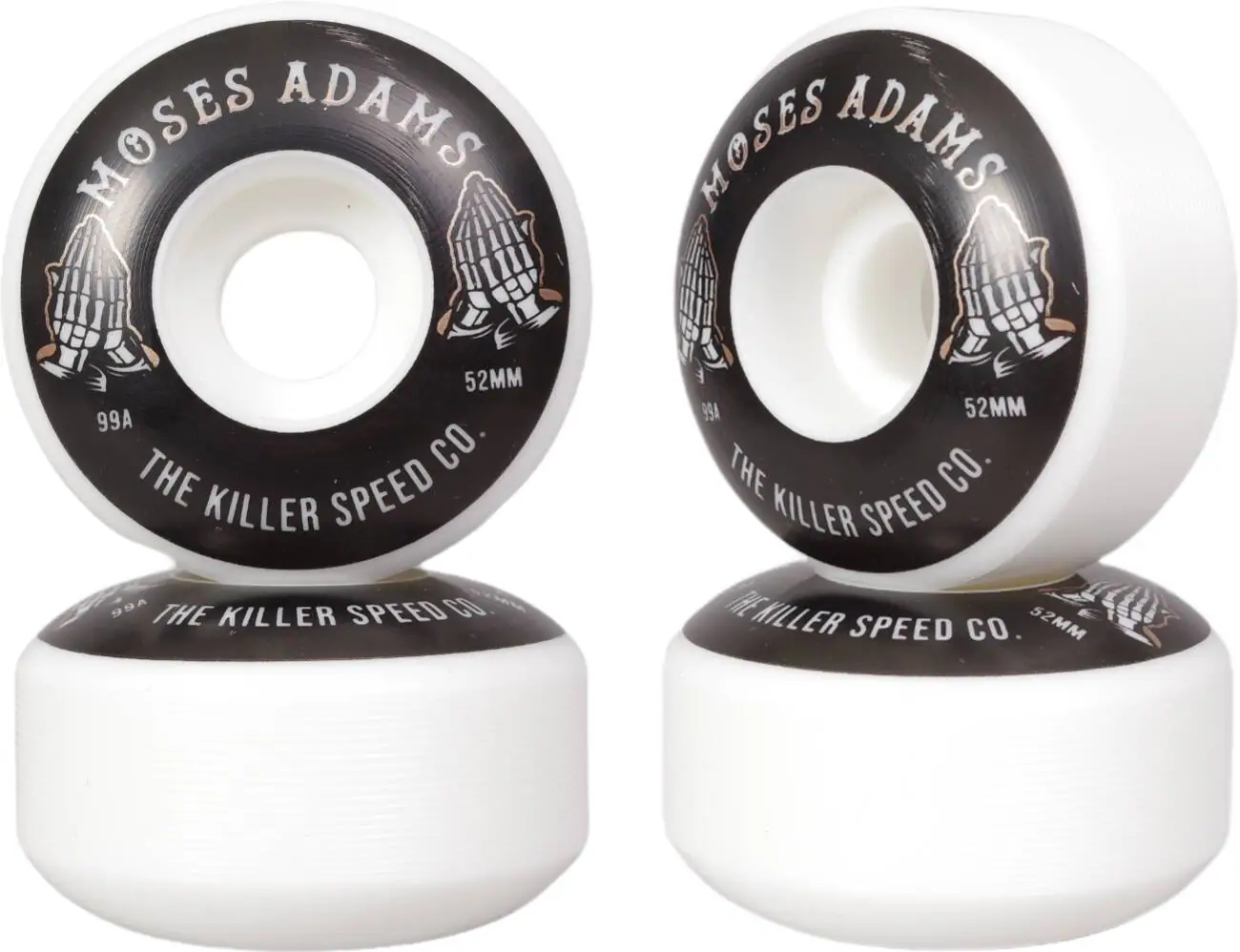 Moses Adams 99A Pro Skateboard Wheels 4-Pack 3 Moses Adams 99A Pro Skateboard Wheels 4-Pack