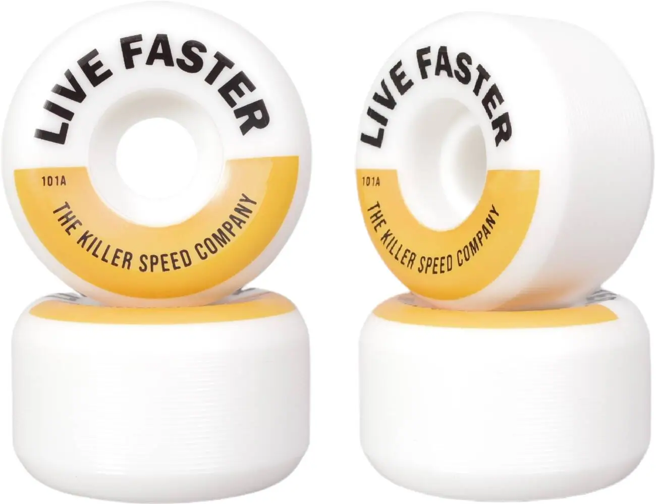 Team 101A Wide Skateboard Wheels 4-Pack 7 Team 101A Wide Skateboard Wheels 4-Pack - Image 5