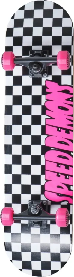 Checkers Complete Skateboard -Enuff Shop speed demons checkers complete skateboard rt